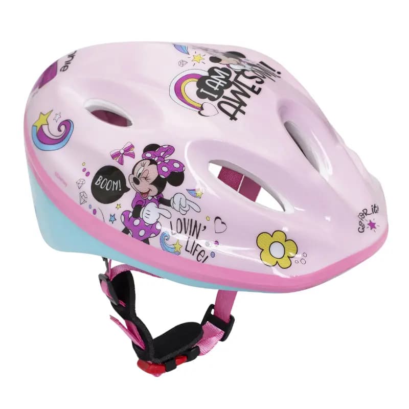 Casque vélo enfant Disney Minnie rose taille 52-56
