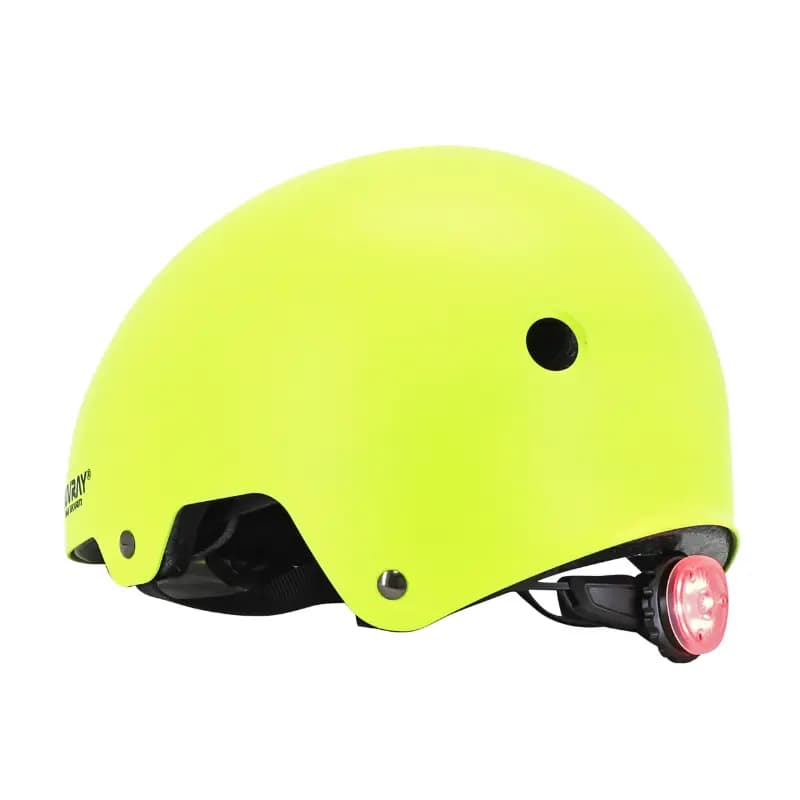 Casque vélo adulte Auvray Urban jaune fluo avec éclairage intégré taille 58-61 5