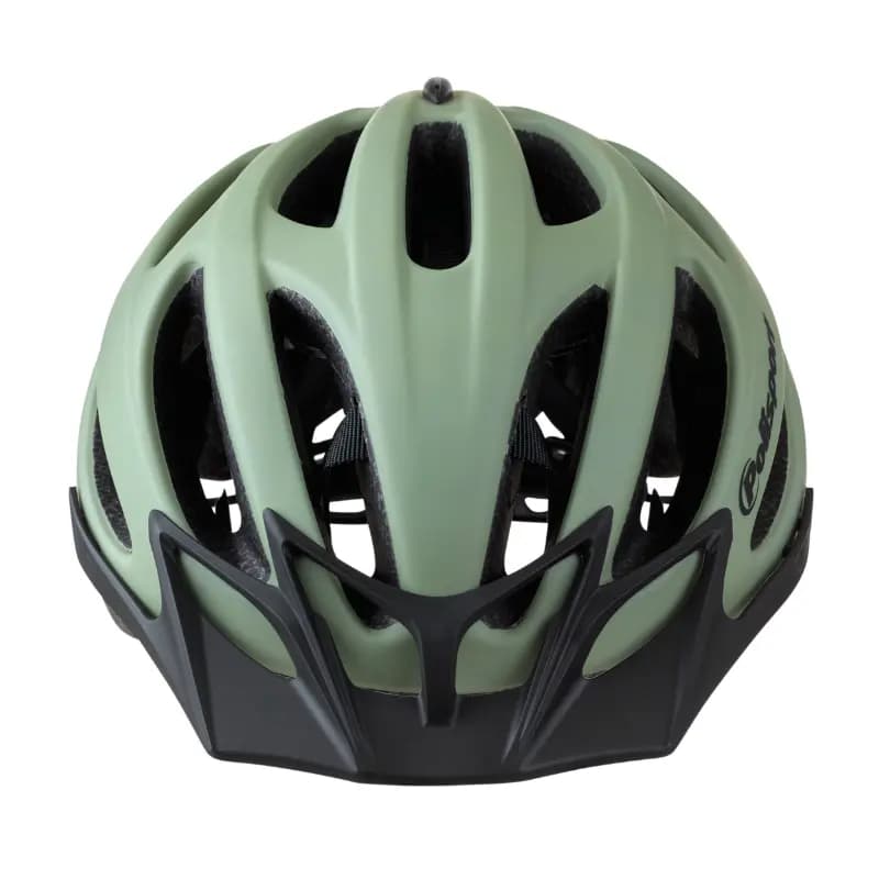 Casque vélo urbain Polisport Sport Flow in-mold vert mat visière noire taille 54-58 2