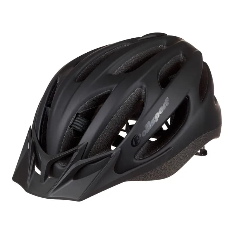 Casque vélo urbain Polisport Sport Flow In-Mold noir mat avec visière - Taille 58-62