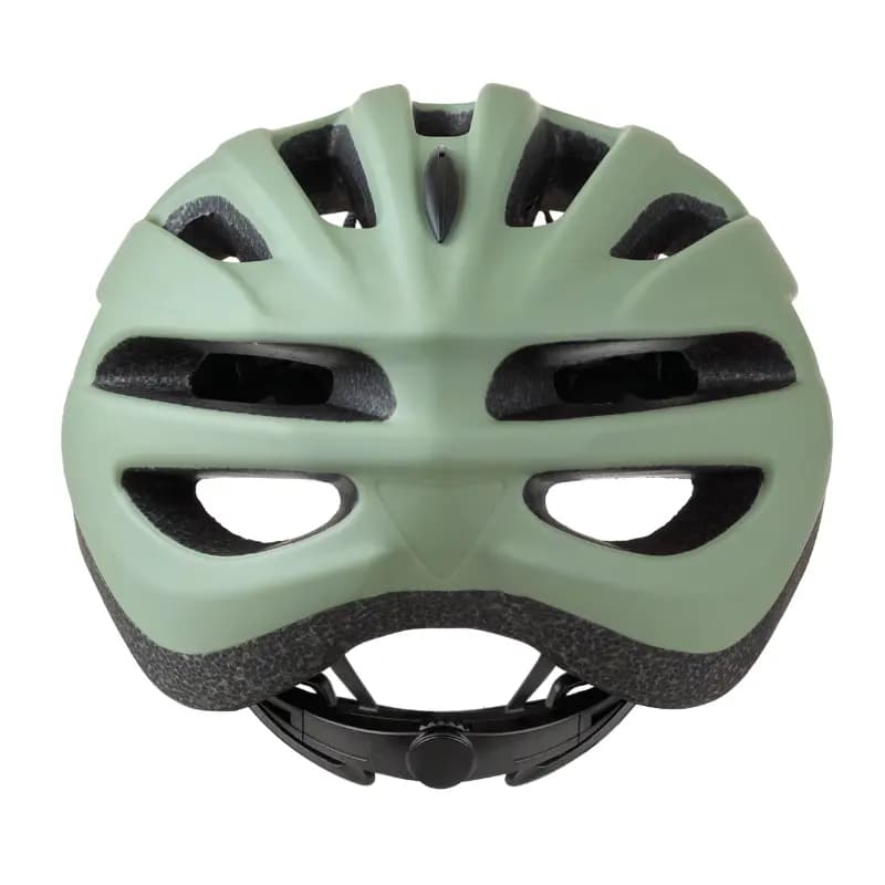 Casque vélo urbain Polisport Sport Flow In-Mold vert mat avec visière noire taille 58-62 système Quick Lock 3