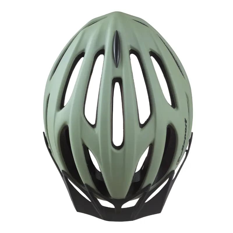 Casque vélo urbain Polisport Sport Flow In-Mold vert mat avec visière noire taille 58-62 système Quick Lock 5