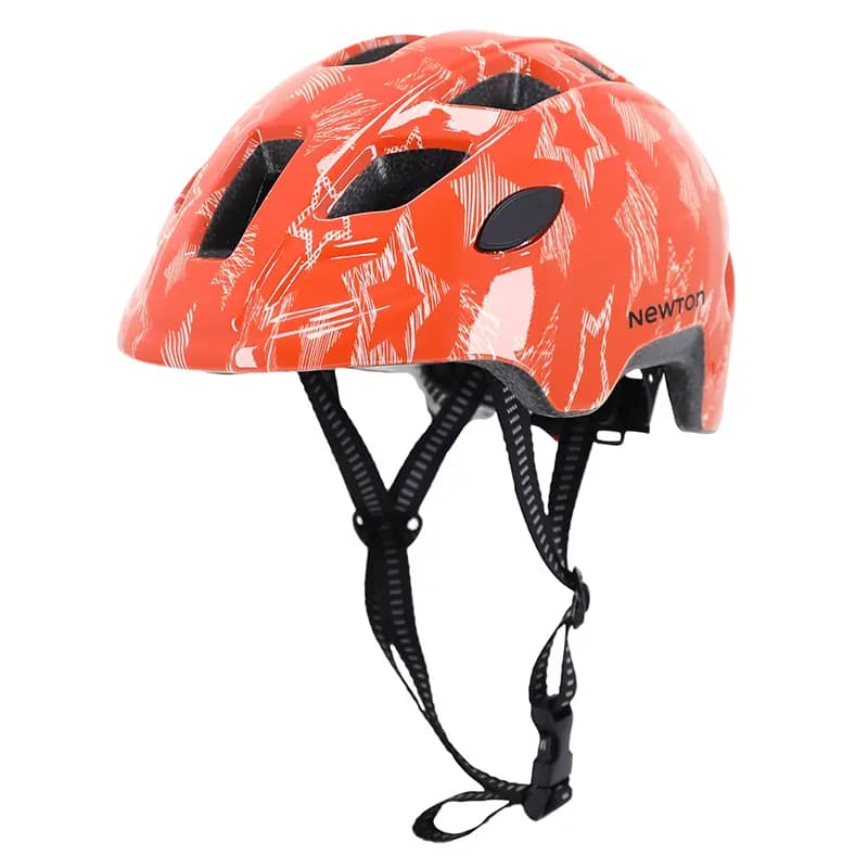 Casque vélo enfant Newton Stars orange in mold taille 48-52 3