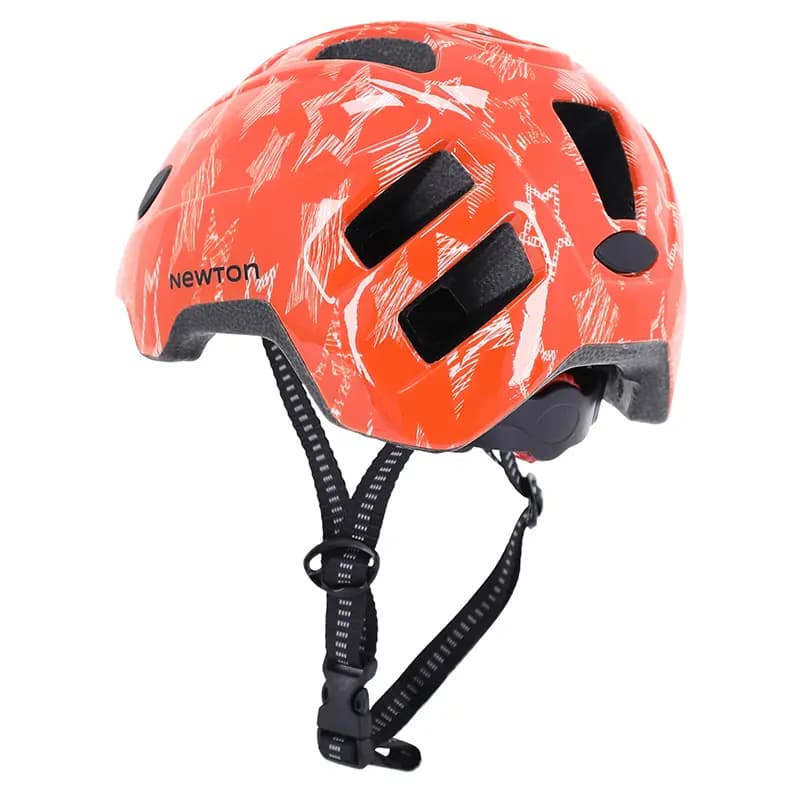 Casque vélo enfant Newton Stars orange in mold taille 48-52 5
