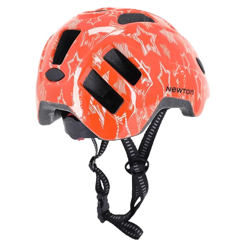 Casque vélo enfant Newton Stars orange in mold taille 48-52 7