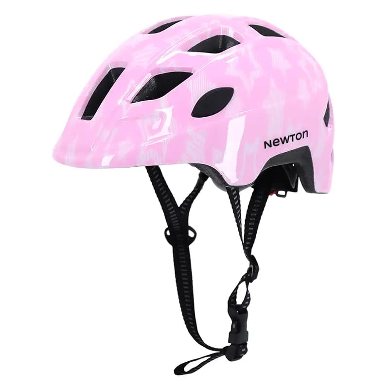 Casque vélo enfant Newton Stars rose in-mold avec lock taille 48-52 3