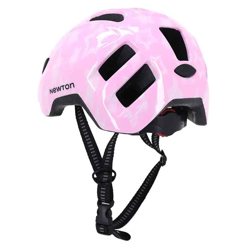 Casque vélo enfant Newton Stars rose in-mold avec lock taille 48-52 5