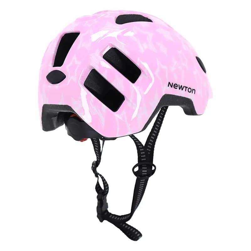 Casque vélo enfant Newton Stars rose in-mold avec lock taille 48-52 7