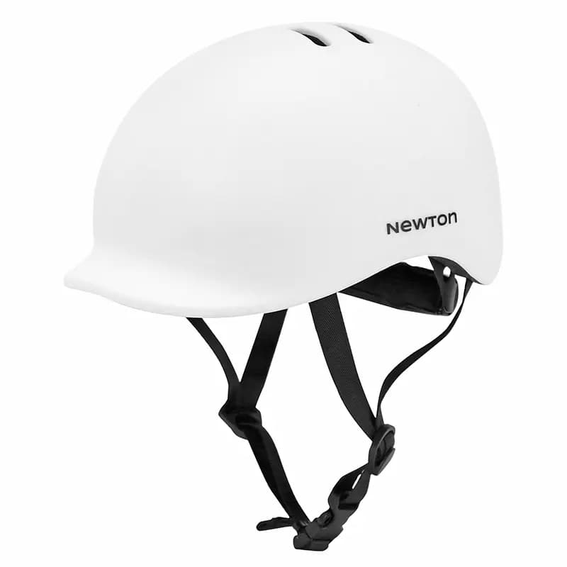 Casque vélo enfant Newton Urban blanc mat avec lock taille 53-56 3