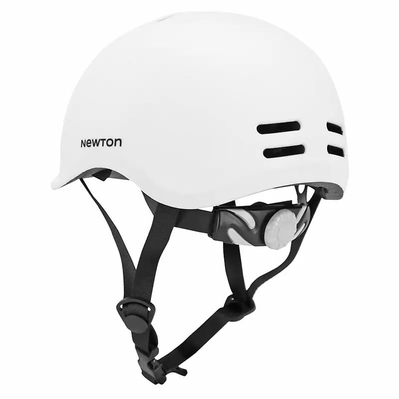 Casque vélo enfant Newton Urban blanc mat avec lock taille 53-56 4