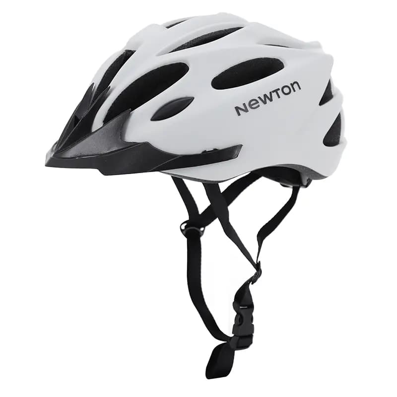Casque vélo adulte Newton route-VTT sport gris clair mat in-mold Fidlock 55-58 cm avec visière 3