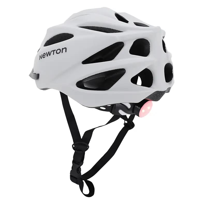 Casque vélo adulte Newton route-VTT sport gris clair mat in-mold Fidlock 55-58 cm avec visière 5