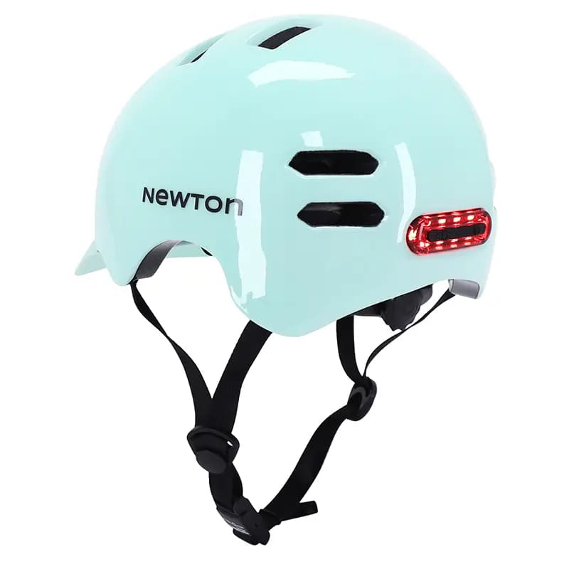 Casque vélo adulte Newton urbain-city V4 vert pastel taille 55-58 avec éclairage intégré et visière 5