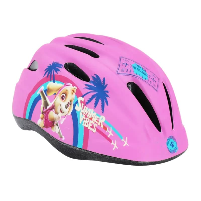 Casque vélo enfant Pat Patrouille rose taille 48-52