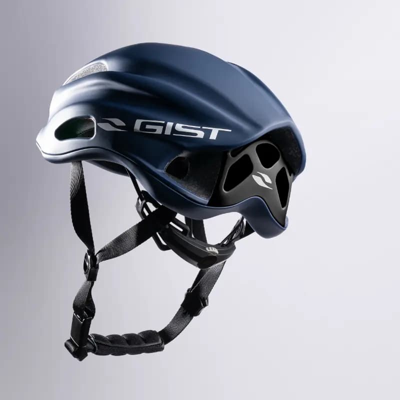 Casque vélo adulte GIST Route Veloce bleu 52-56 cm réglage molette boucle Fidlock 8