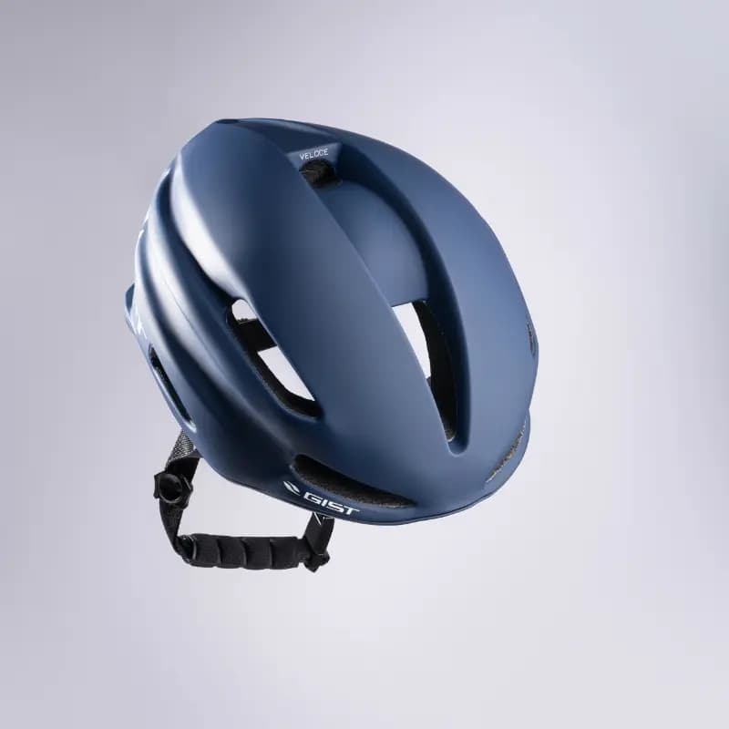 Casque vélo adulte GIST Route Veloce bleu taille 56-62 réglage molette boucle Fidlock 7