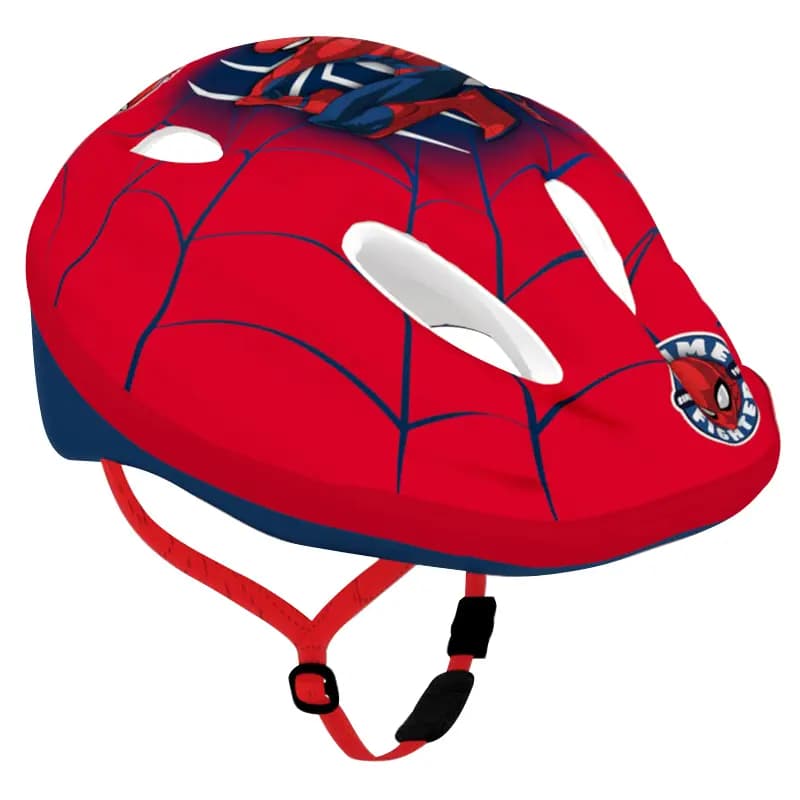 Casque vélo enfant Disney Spiderman rouge taille 52-56
