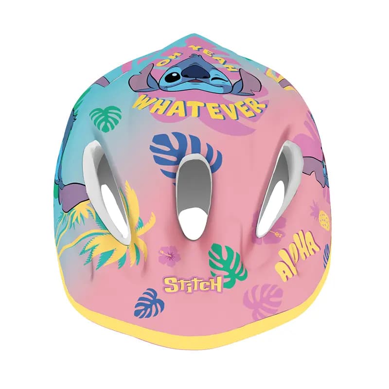 Casque vélo enfant Disney Stitch rose taille 52-56 3