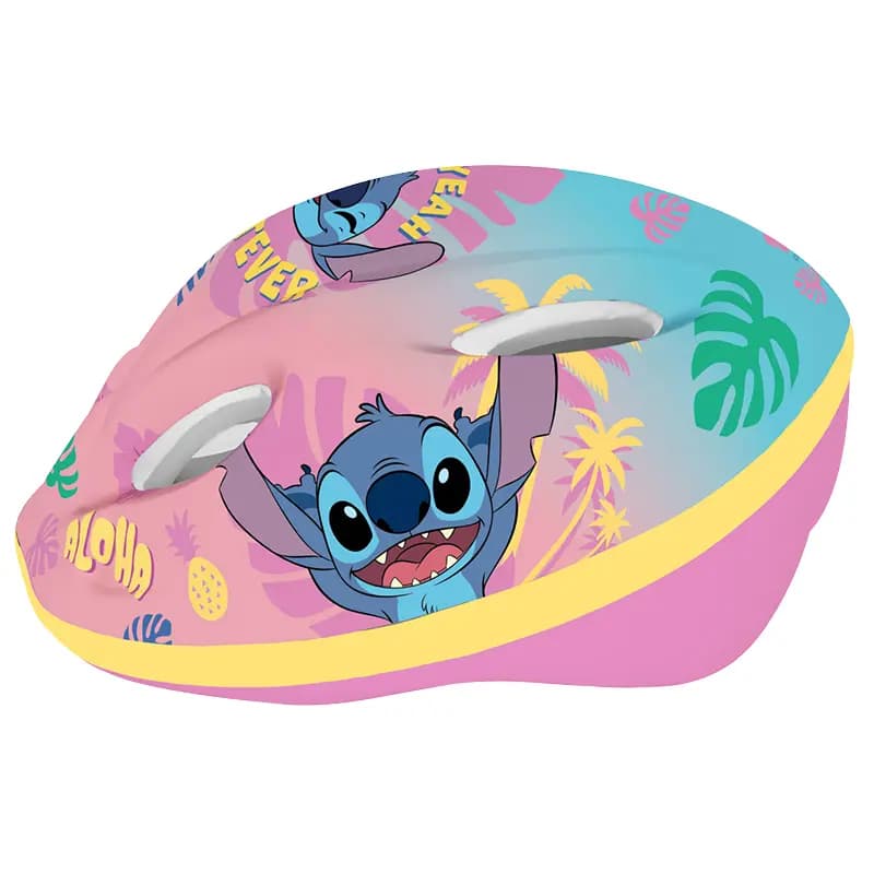 Casque vélo enfant Disney Stitch rose taille 52-56 5