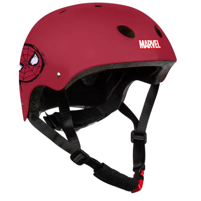 Casque vélo enfant Disney Spiderman rouge 52-56 cm