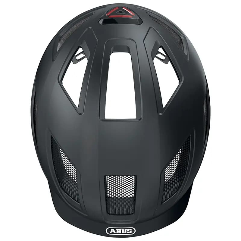 Casque vélo adulte Abus Hyban 2.0 velours noir éclairage intégré taille XL (58-63 cm) 4