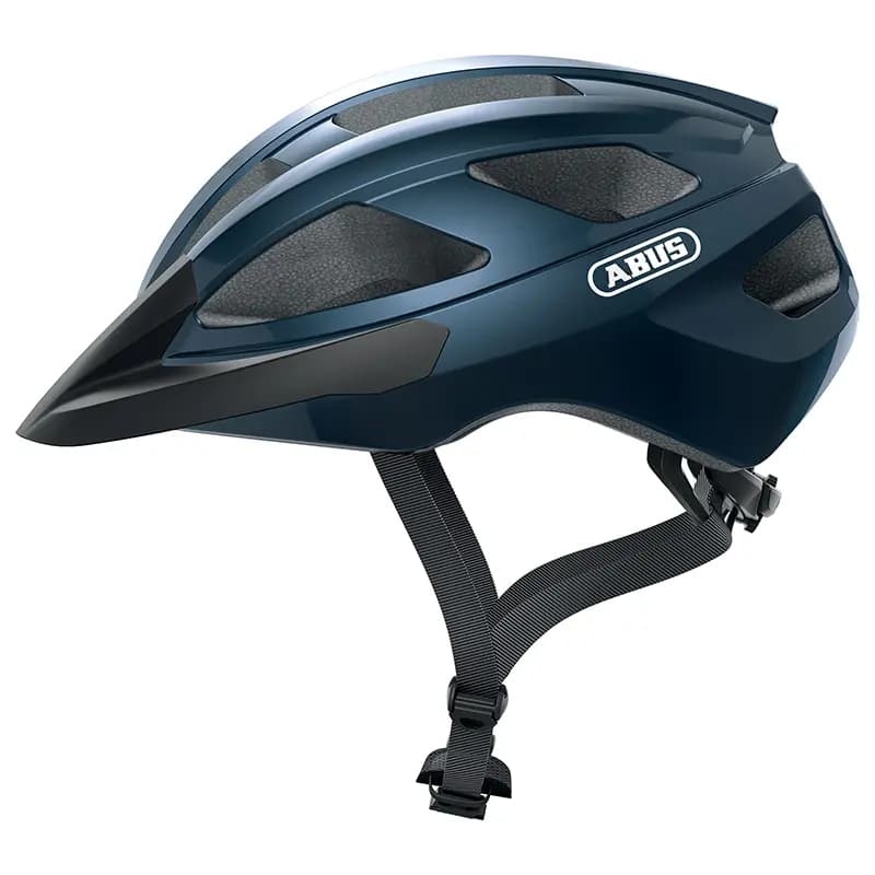 Casque vélo adulte Abus Macator bleu nuit taille S (51-55 cm) réglage molette