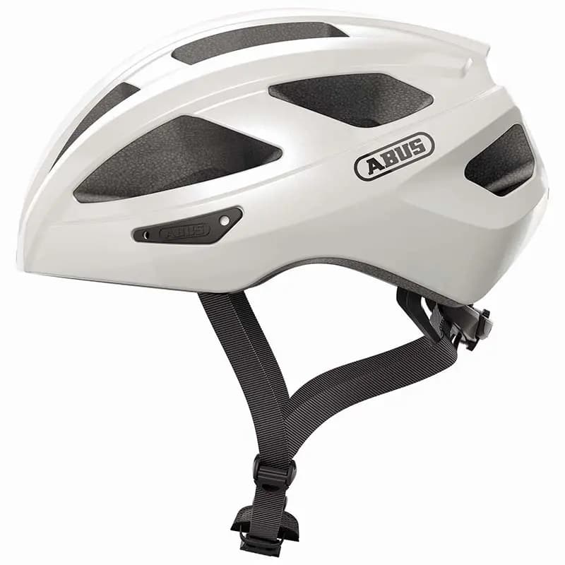 Casque vélo adulte Abus Macator blanc perle taille M (52-58 cm) réglage molette 2