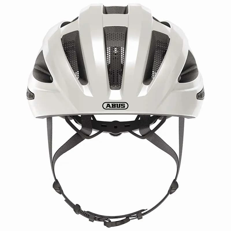 Casque vélo adulte Abus Macator blanc perle taille M (52-58 cm) réglage molette 3