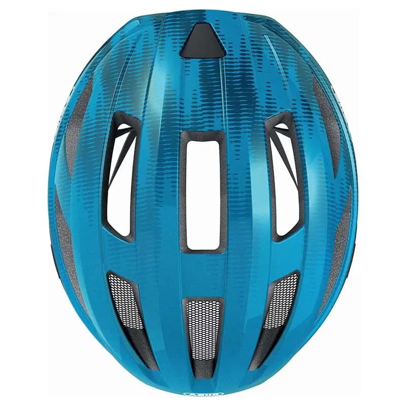 Casque vélo adulte Abus Macator bleu acier taille M (52-58 cm) 5