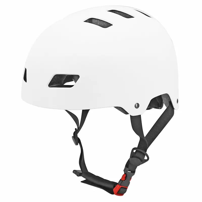 Casque vélo-trottinette adulte urbain-city CB01 blanc taille L réglage molette Sélection P2R 3