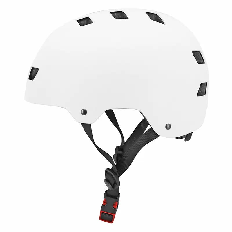 Casque vélo-trottinette adulte urbain-city CB01 blanc taille L réglage molette Sélection P2R 4