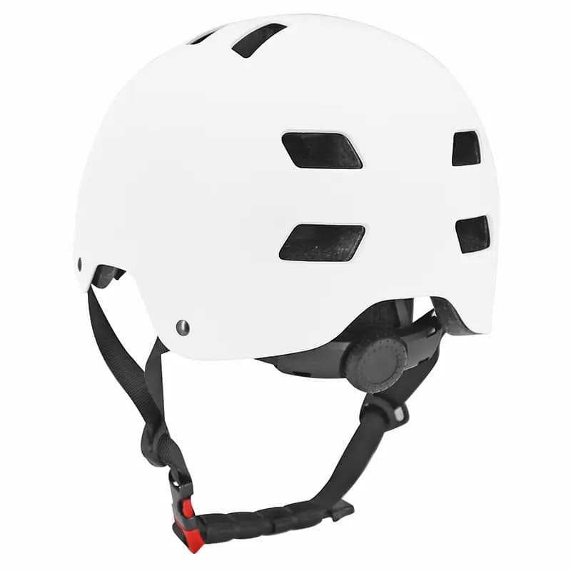 Casque vélo-trottinette adulte urbain-city CB01 blanc taille L réglage molette Sélection P2R 5