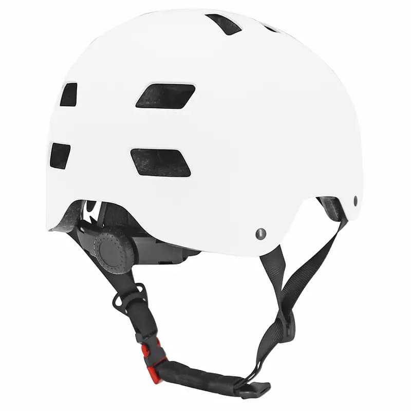 Casque vélo-trottinette adulte urbain-city CB01 blanc taille L réglage molette Sélection P2R 7