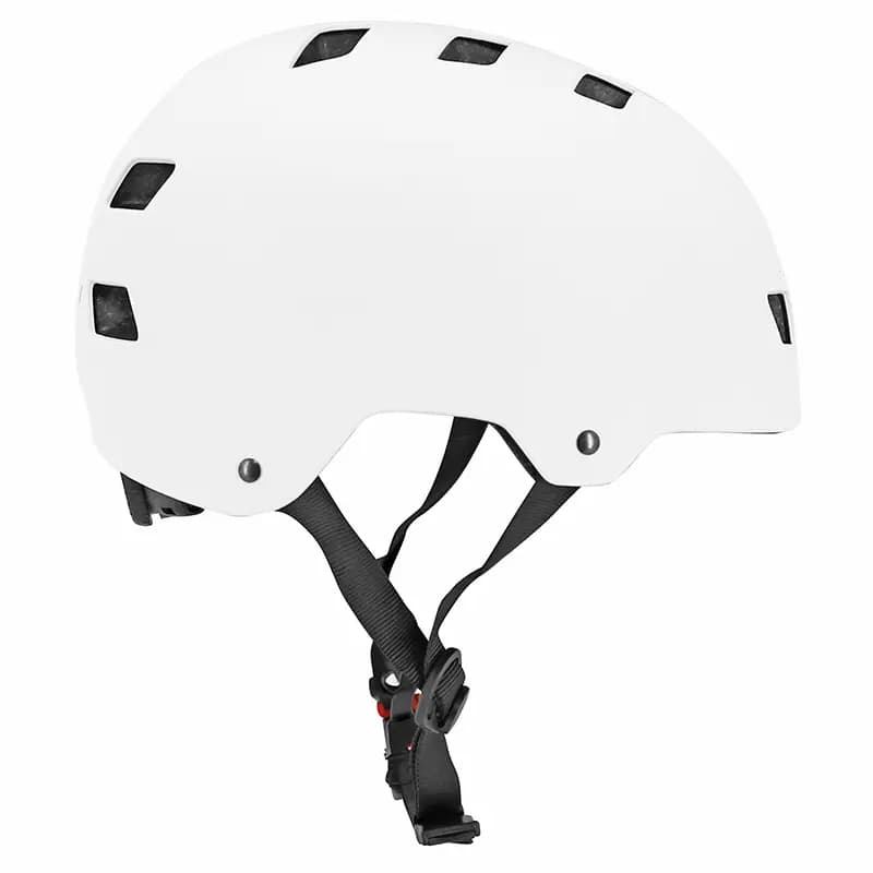 Casque vélo-trottinette adulte urbain-city CB01 blanc taille L réglage molette Sélection P2R 8