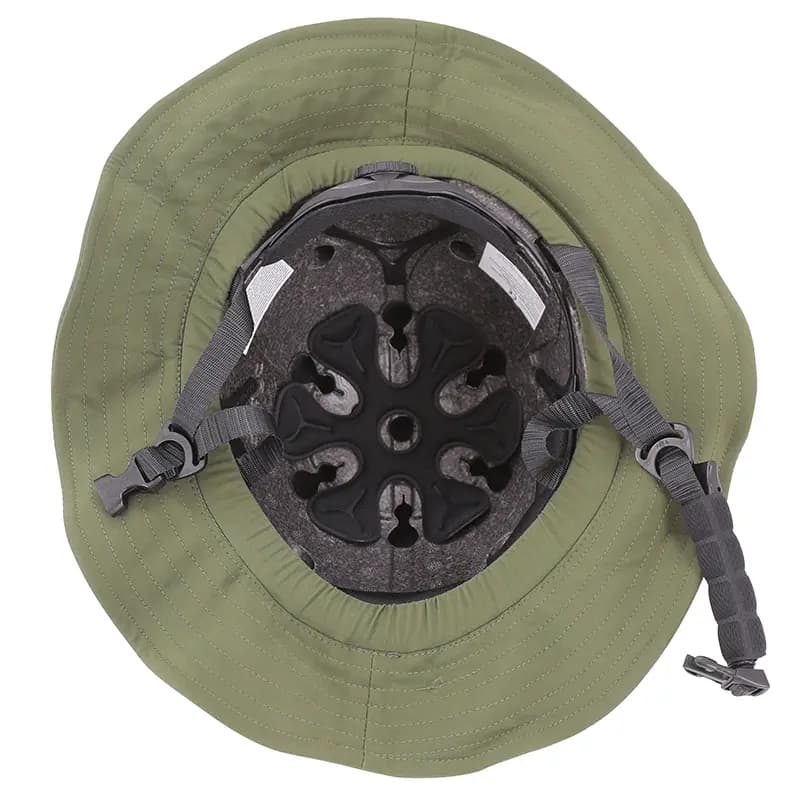 Casque vélo-trottinette adulte urbain-city CP01 avec chapeau textile vert taille M-L réglage molette Sélection P2R 5