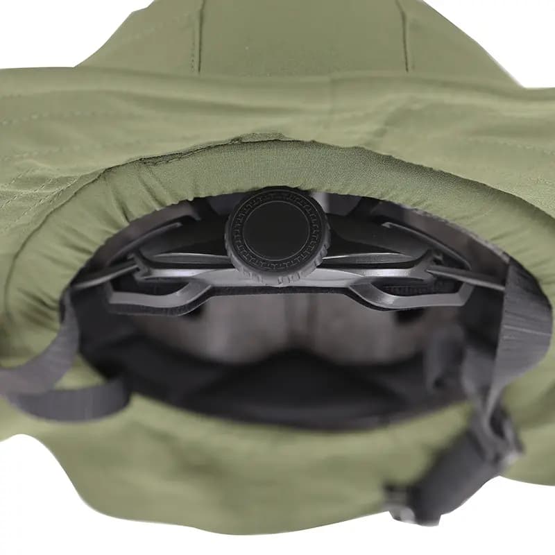 Casque vélo-trottinette adulte urbain-city CP01 avec chapeau textile vert taille M-L réglage molette Sélection P2R 6