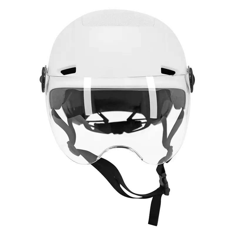 Casque vélo adulte urbain Sélection P2R blanc avec visière 55-58 cm 2
