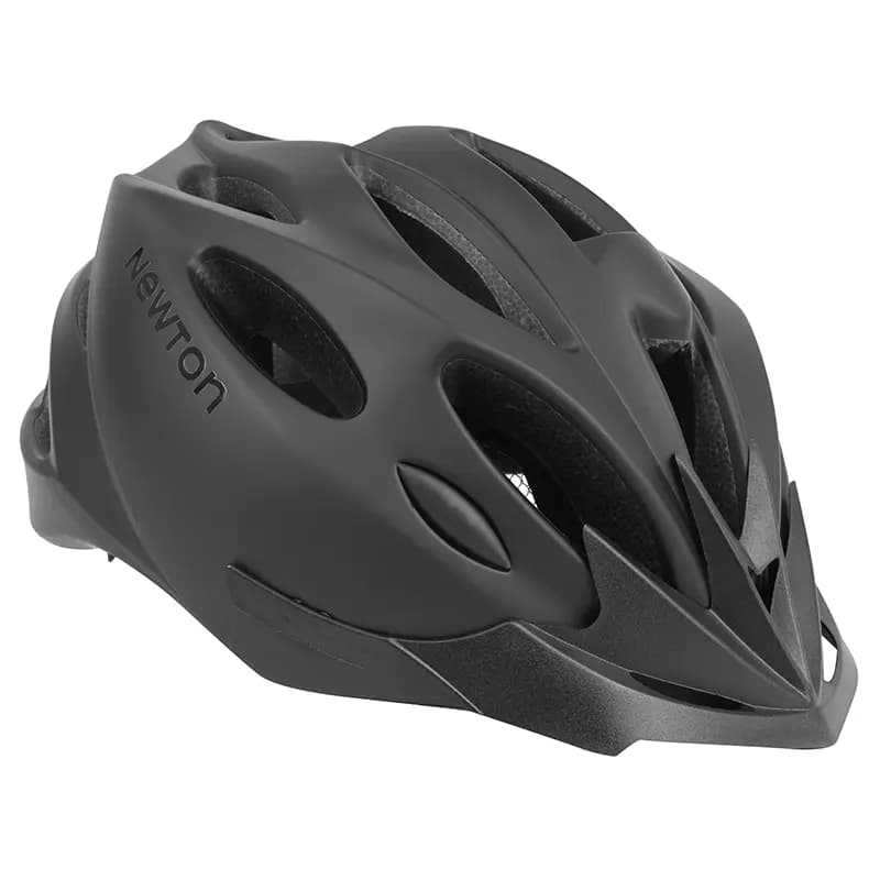 Casque vélo adulte Newton route-VTT sport noir mat in-mold fermeture Fidlock taille 58-61 avec visière