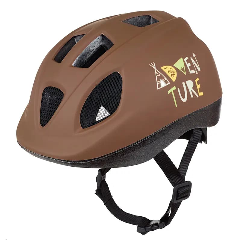 Casque vélo enfant Polisport Adventure marron 48-52 cm avec molette 2