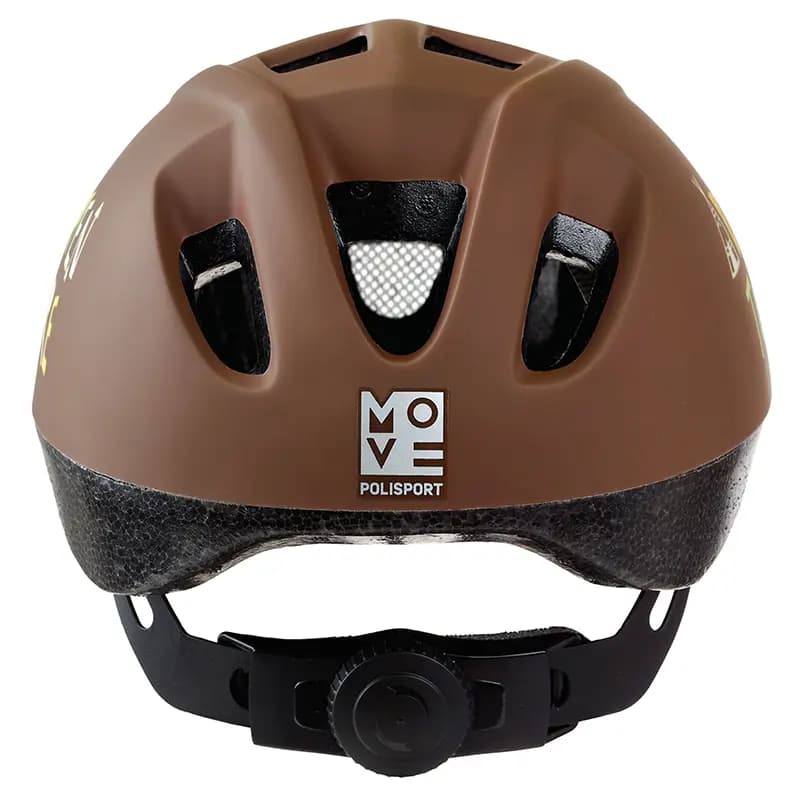 Casque vélo enfant Polisport Adventure marron 48-52 cm avec molette 5