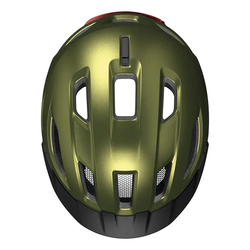 Casque vélo adulte Abus Urban-I 4.0 vert poivre taille L (57-61 cm) avec éclairage arrière USB 6