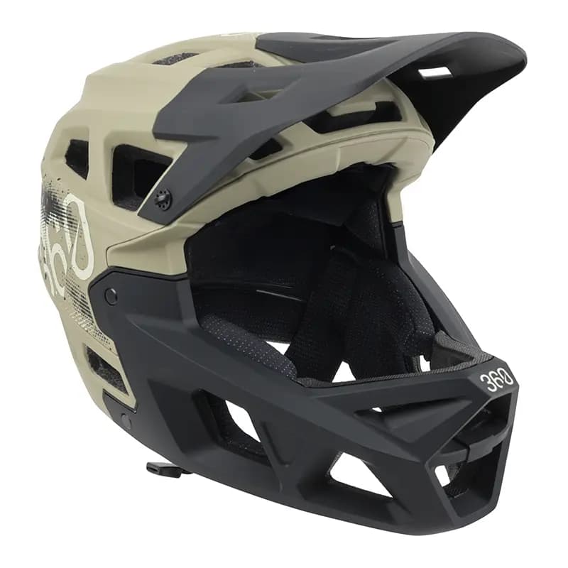 Casque vélo intégral descente Sélection P2R Integra Sport 360 vert militaire taille M (55-58 cm)